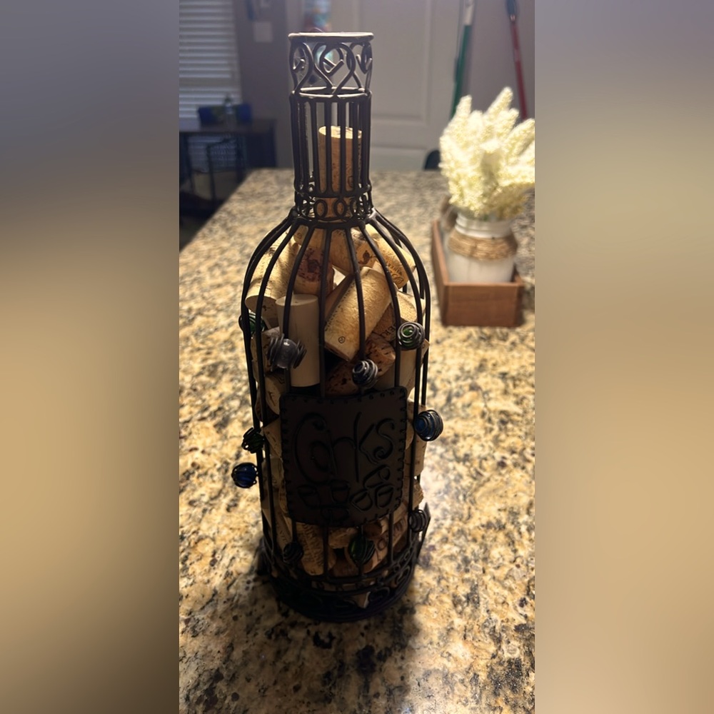 Cork bottle with corks